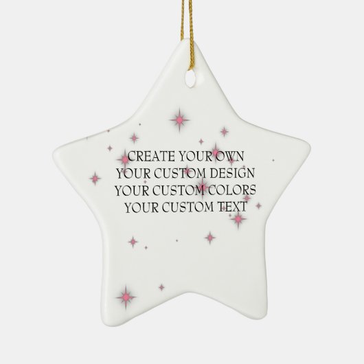 Creëer uw eigen Afbeelding - uw eigen keramische n Keramisch Ornament (Rechts)