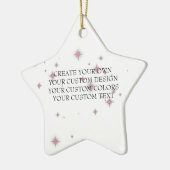 Creëer uw eigen Afbeelding - uw eigen keramische n Keramisch Ornament (Links)