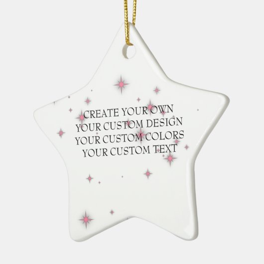 Creëer uw eigen Afbeelding - uw eigen keramische n Keramisch Ornament (Links)