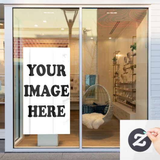 Creëer Uw Eigen Afbeelding Venster Cling 52 "x72" Raamsticker (Winkelraam)