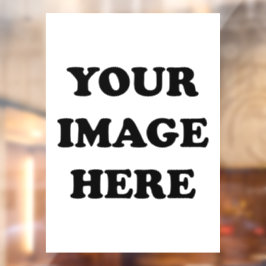 Creëer Uw Eigen Afbeelding Venster Cling 8 "x11" Raamsticker