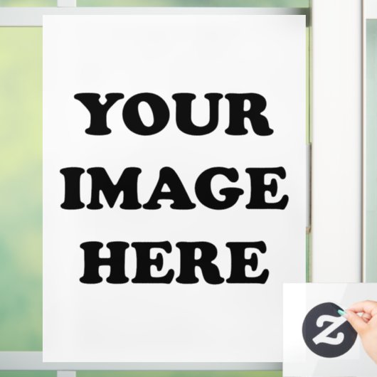 Creëer Uw Eigen Afbeelding Venster Cling 8 "x11" Raamsticker (Huis)