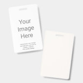 Creëer Uw Eigen Afbeelding Verticaal pvc-Plastiek Badge (Voor- en achterkant)