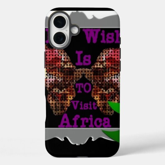 Creëer Uw eigen Afrika Mijn wens Case-Mate iPhone Case (Achterkant)
