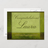 Creëer uw eigen afstuderen aankondigingskaart (Voorkant / Achterkant)