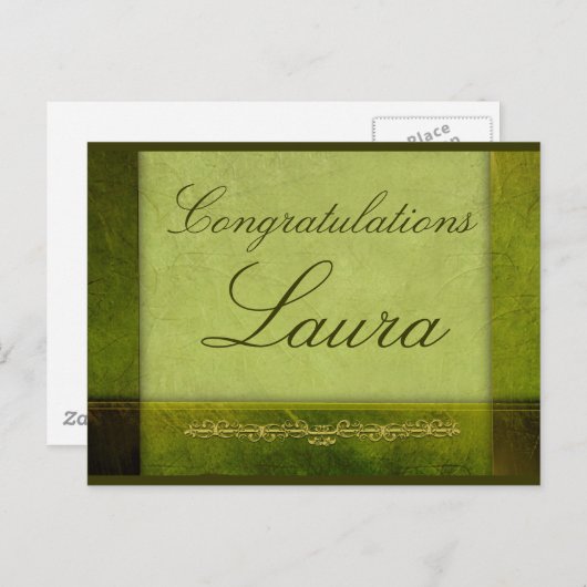 Creëer uw eigen afstuderen aankondigingskaart (Voorkant / Achterkant)