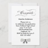 Creëer Uw eigen Afstuderen Fotouitnodiging Kaart (Achterkant)