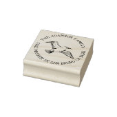 Creëer Uw eigen Albatross Naam Retouradres Rubberstempel (Stempel)