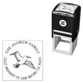 Creëer Uw eigen Albatross Naam Retouradres Zelfinktende Stempel (In situ)