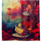 Creëer Uw eigen Alice in Magical Wonderland Design Douchegordijn (Voorkant)