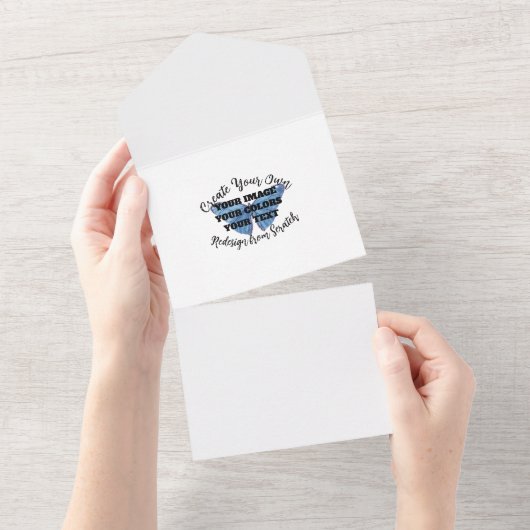 Creëer Uw eigen All In One Uitnodiging (Afscheurbaar)