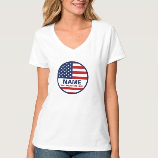 Creëer uw eigen Amerikaanse presidentsverkiezingen T-shirt (Voorkant)