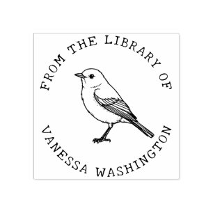 Creëer Uw eigen Amerikaanse Robin uit de bibliothe Rubberstempel