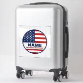 Creëer uw eigen Amerikaanse vlag verkiezing Sticker (Koffer)