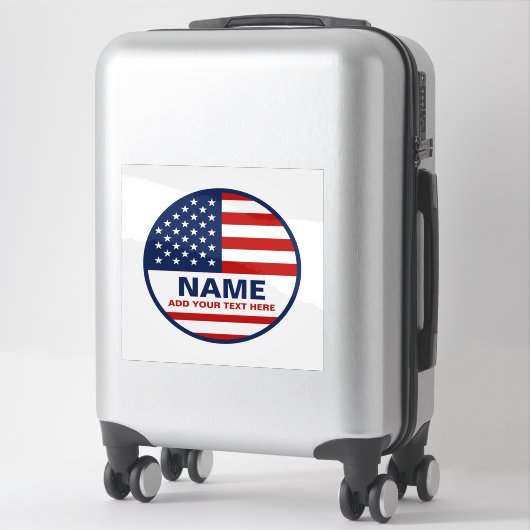 Creëer uw eigen Amerikaanse vlag verkiezing Sticker (Koffer)