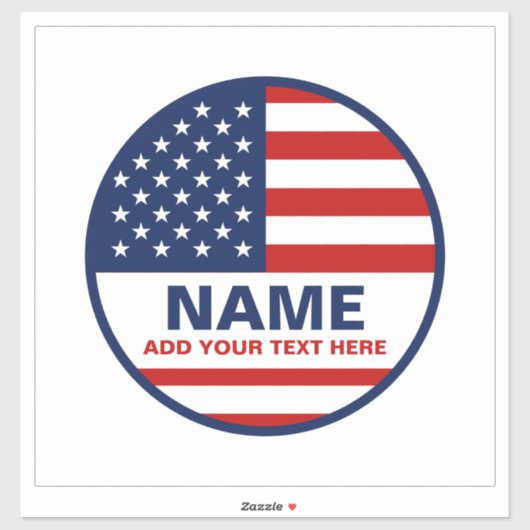 Creëer uw eigen Amerikaanse vlag verkiezing Sticker (Vel)