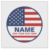 Creëer uw eigen Amerikaanse vlag verkiezing Sticker (Voorkant)