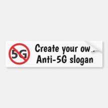Creëer uw eigen anti-5G-bumpersticker