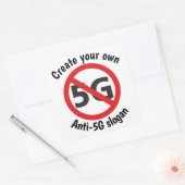 Creëer uw eigen anti-5G-sticker Vierkante Sticker (Envelop)