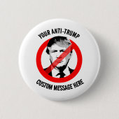 Creëer uw eigen Anti-Trump Ronde Button 5,7 Cm (Voorkant)