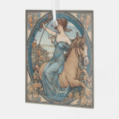 Creëer Uw eigen Art Nouveau Boogschutter Glas Ornament (Voorkant links)