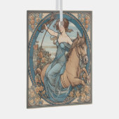 Creëer Uw eigen Art Nouveau Boogschutter Glas Ornament (Voorkant Rechts)