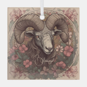 Creëer Uw eigen Art Nouveau Ram Zodiac Glas Ornament