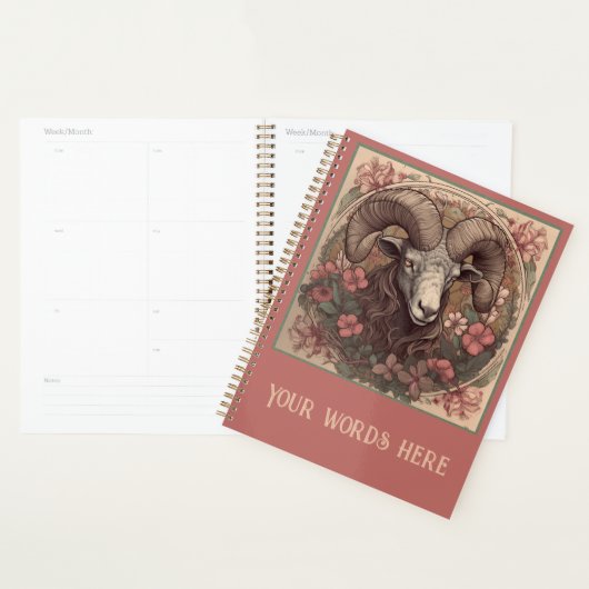Creëer Uw eigen Art Nouveau Ram Zodiac Planner (Display)