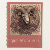 Creëer Uw eigen Art Nouveau Ram Zodiac Planner (Voorkant)