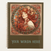 Creëer Uw eigen Art Nouveau Virgo Zodiac Planner (Voorkant)