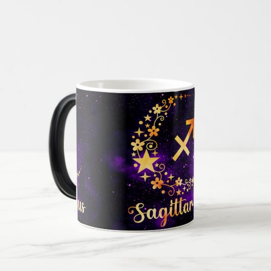 Creëer Uw eigen Astrologie Zodiac Boogschutter Magische Mok (Voorkant links)