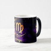 Creëer Uw eigen Astrologie Zodiac Maagd Magische Mok (Voorkant rechts)