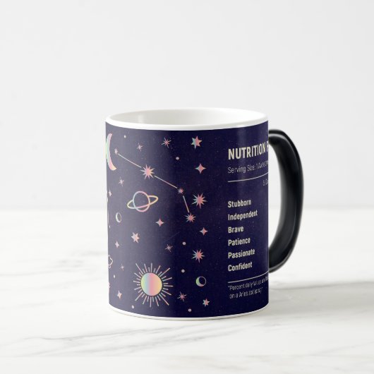 Creëer Uw eigen Astrologie Zodiac Ram Magische Mok (Voorkant rechts)