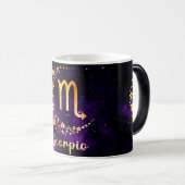 Creëer Uw eigen Astrologie Zodiac Schorpioen Magische Mok (Voorkant rechts)