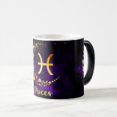 Creëer Uw eigen Astrologie Zodiac Vissen Magische Mok (Voorkant rechts)
