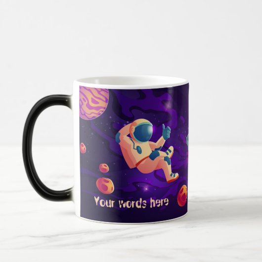 Creëer Uw eigen astronauten in de ruimte Magische Mok (Links)
