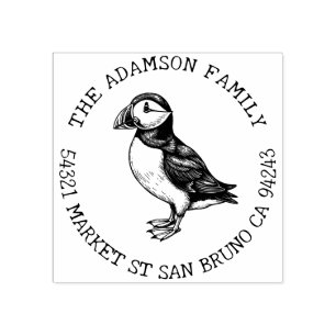 Creëer Uw eigen Atlantic Puffin Retouradres Rubberstempel
