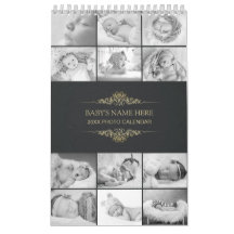 Creëer Uw Eigen B&W Baby Foto's 2025 Kalender