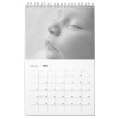 Creëer Uw Eigen B&W Baby Foto's 2025 Kalender (Jan 2026)