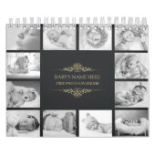 Creëer Uw Eigen B&W Baby Foto's 2025 Kalender (Hoes)