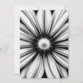 Creëer uw eigen B & W Retro Flower Close-up Kaart (Achterkant)