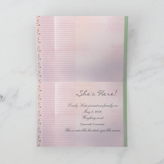 Creëer uw eigen baby-aankondigingen aankondiging (Binnen)