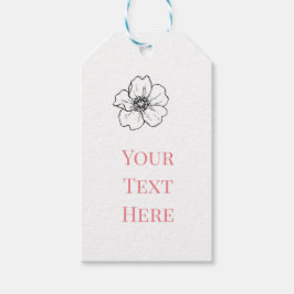 Creëer uw eigen baby boy papier cadeau label cadeaulabel