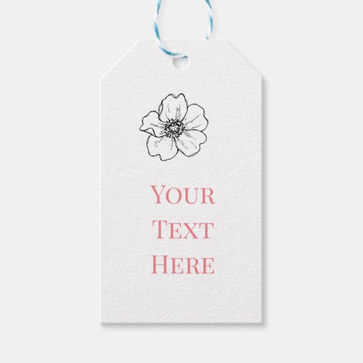 Creëer uw eigen baby boy papier cadeau label cadeaulabel (Voorkant)