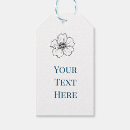 Creëer uw eigen baby boy papier cadeau label cadeaulabel