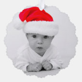 Creëer Uw eigen Baby foto Ornament Kaart (Achterkant)