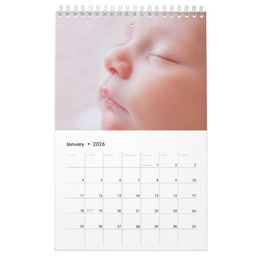 Creëer Uw eigen Baby Foto's 2025 Kalender (Jan 2026)