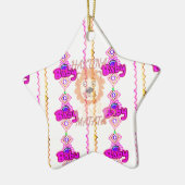 Creëer uw eigen Baby met een tekstontwerp voor lio Keramisch Ornament (Links)