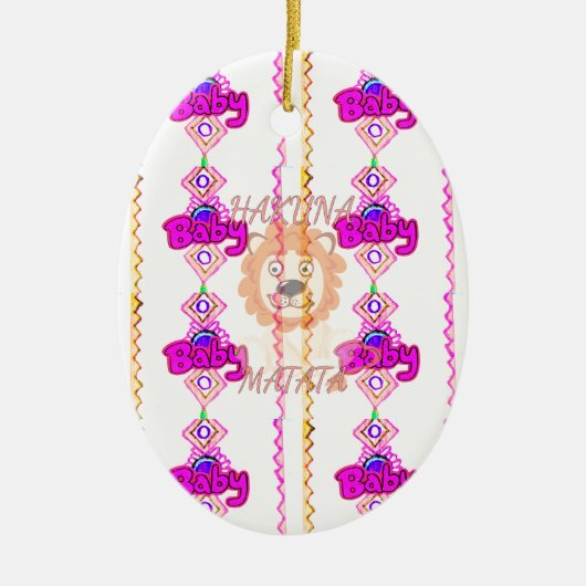 Creëer uw eigen Baby met een tekstontwerp voor lio Keramisch Ornament (Voorkant)