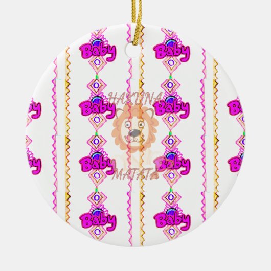 Creëer uw eigen Baby met een tekstontwerp voor lio Keramisch Ornament (Voorkant)